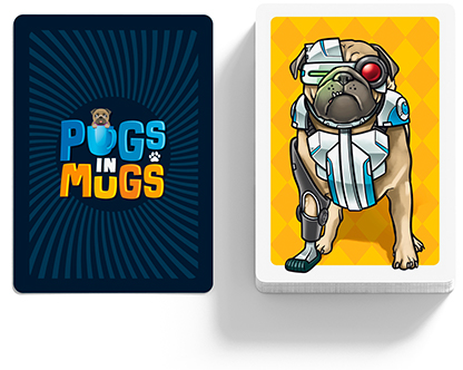 Robo Pug - pug card